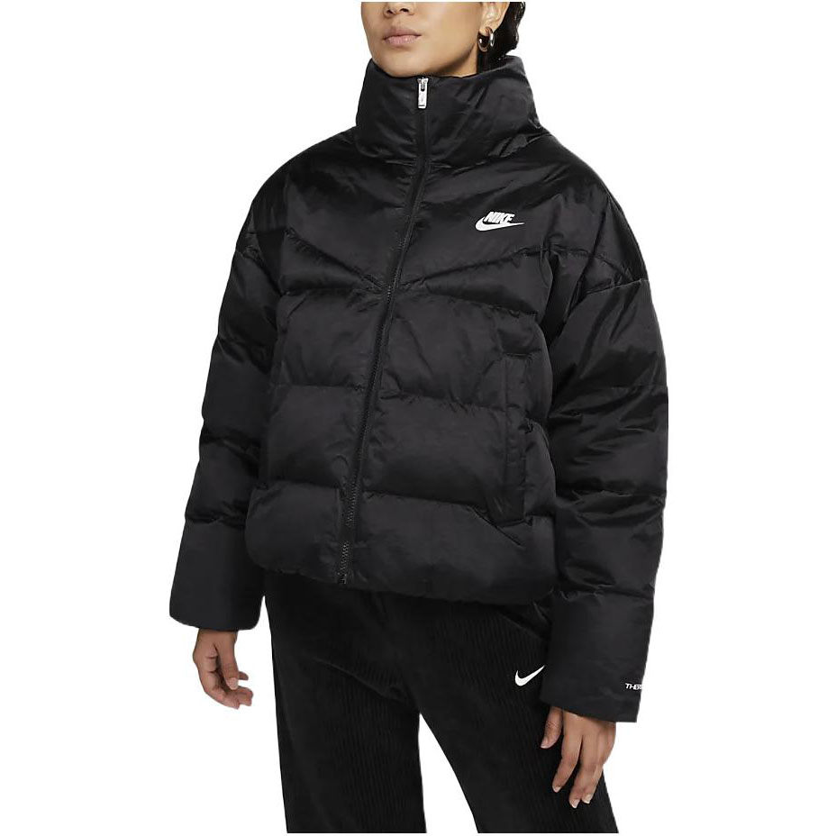 (Women) Nike Black Zip-Up Jacket with Solid Logo Print DQ6888-010 圖 5