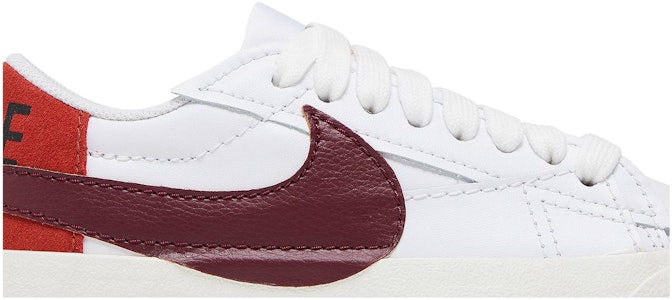 (W) Nike Blazer Low '77 Jumbo 'Blanco y Remolacha Oscura' DQ1470-104 Order (W) Nike Blazer Low '77 Jumbo 'Blanco y Remolacha Oscura' DQ1470-104