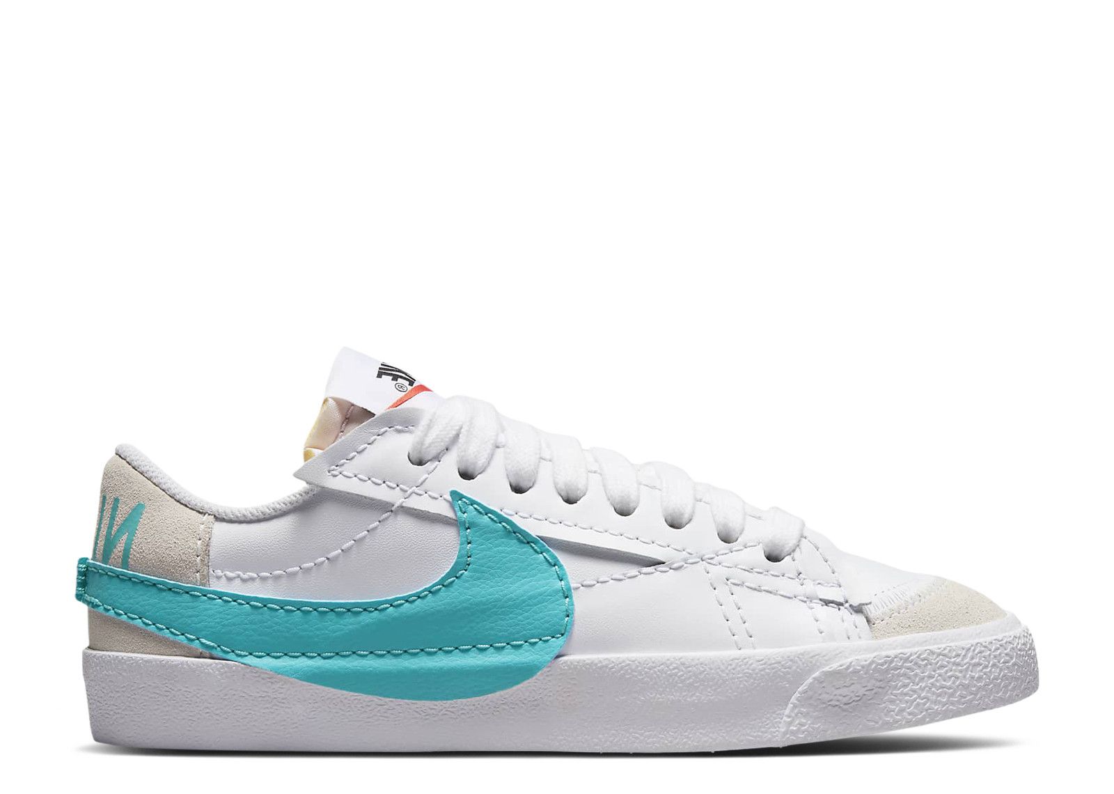 (Women) Nike Blazer Low '77 Jumbo 'White/Summit White/Team Orange/Dusty Cactus' DQ1470-107