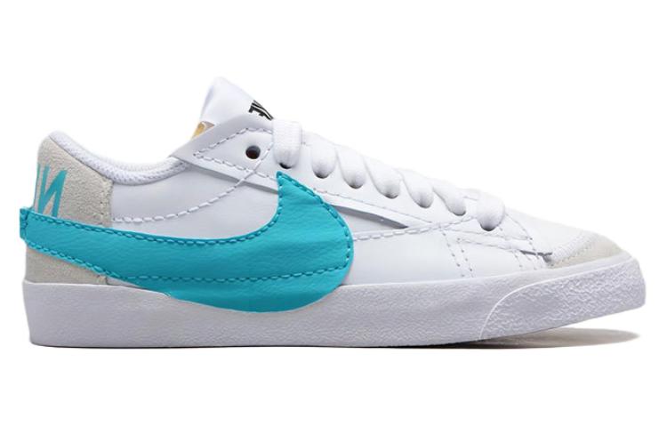 Order (W) Nike Blazer Low '77 Jumbo 'Blanco/Blanco Cumbre/Naranja Equipo/Cactus Polvoriento' DQ1470-107