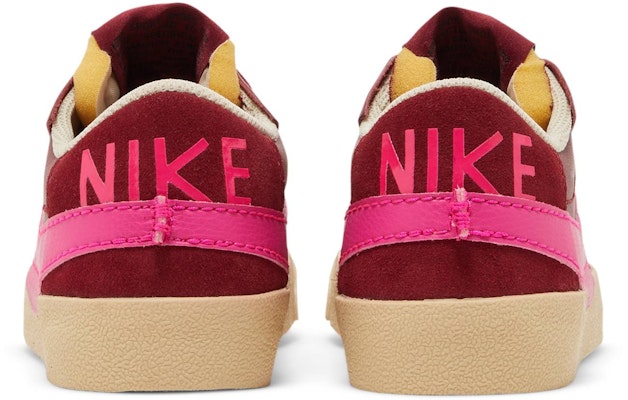 (W) Nike Blazer Low Jumbo 'Dark Beetroot' Lelaki Perempuan Kasut Sneakers DQ1470-600 Details for (W) Nike Blazer Low Jumbo 'Dark Beetroot' Lelaki Perempuan Kasut Sneakers DQ1470-600
