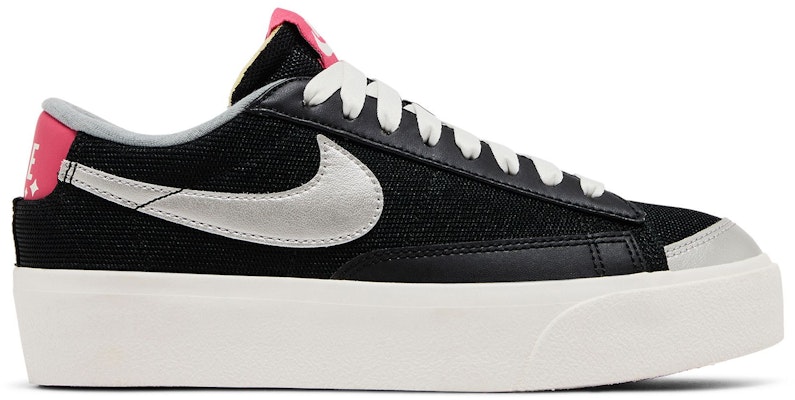 耐吉 Blazer Low Platform 轻便耐磨防滑 低筒休閒板鞋 女款 黑銀粉 Buy 耐吉 Blazer Low Platform 轻便耐磨防滑 低筒休閒板鞋 女款 黑銀粉