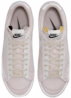 Shop Nike Blazer Low Platform 毛絨 低幫 板鞋 女款 淡杏色