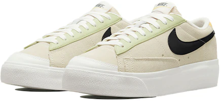Lookbook Nike Blazer Low Platform 休閒 低幫 板鞋 女款 米色