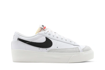 (Women) Nike Blazer Low Platform 'White Black'