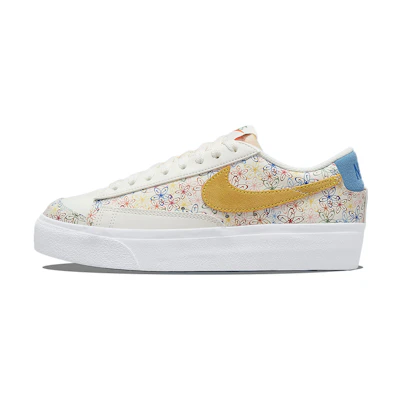 (W) Nike Blazer Low Platform 'White Blue Yellow'