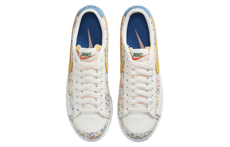 Shop (W) Nike Blazer Low Plataforma 'Blanco Azul Amarillo' DV3210-100
