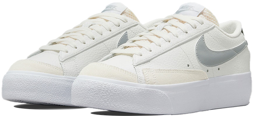 (Women) Nike Blazer Low Platform Low-Top Sneakers White/Grey DQ0853-100 Lookbook (Women) Nike Blazer Low Platform Low-Top Sneakers White/Grey DQ0853-100