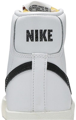(W) Nike Blazer Mid 77 Vintage 'Putih Hitam' CZ1055-100 1