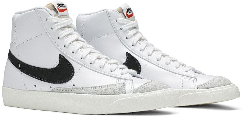 (W) Nike Blazer Mid 77 Vintage 'Putih Hitam' CZ1055-100 2