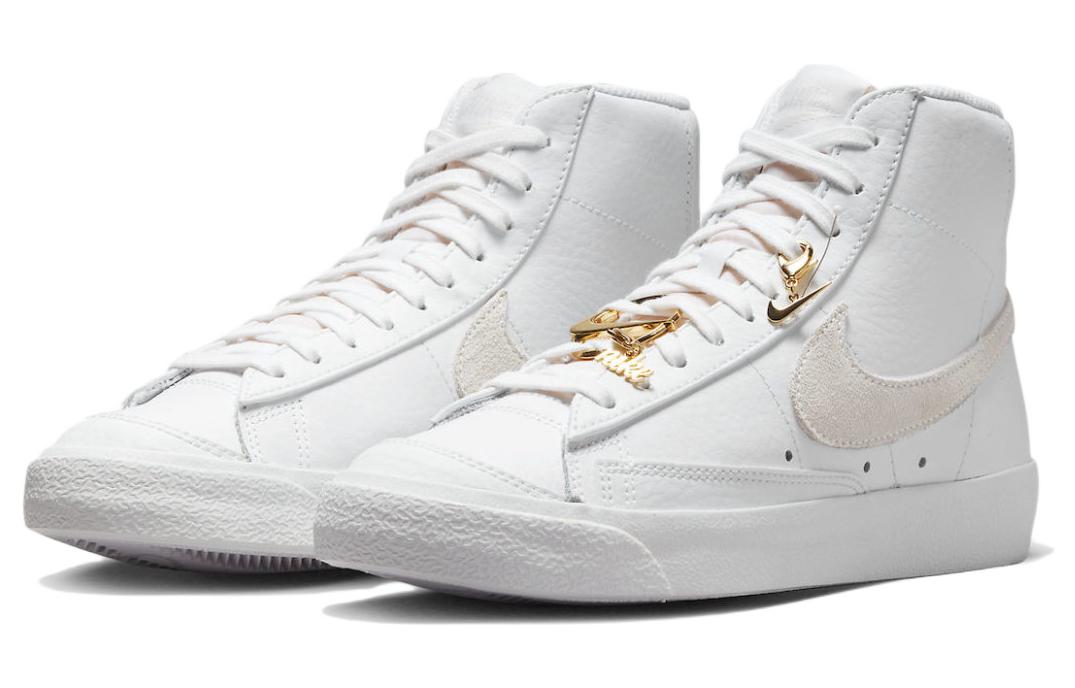 Lookbook 耐吉 Blazer Mid '77 “Bling” 防滑減震耐磨 中幫 板鞋 白色