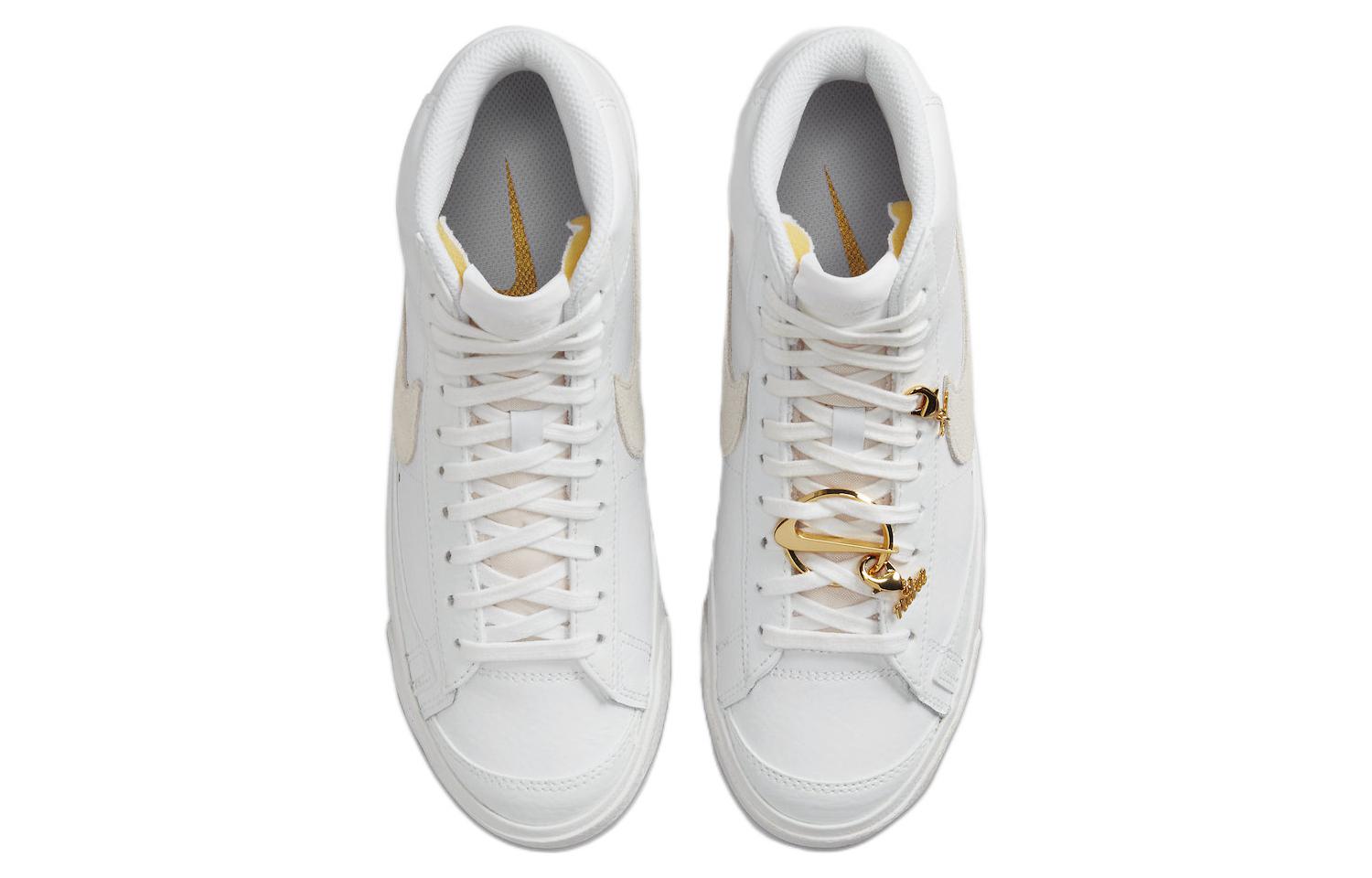 Shop 耐吉 Blazer Mid '77 “Bling” 防滑減震耐磨 中幫 板鞋 白色