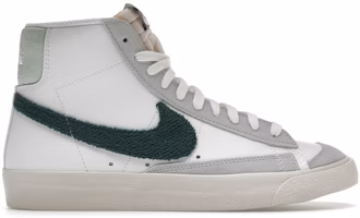 (Women) Nike Blazer Mid '77 'Chenille Swoosh - White Gorge Green' DX8959-100 (Women) Nike Blazer Mid '77 'Chenille Swoosh - White Gorge Green' DX8959-100