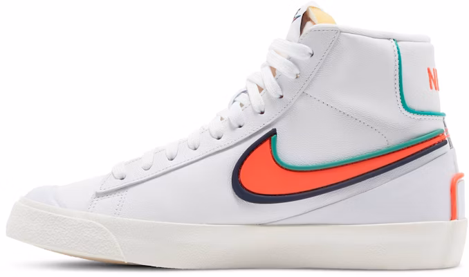(Women) Nike Blazer Mid '77 'Infinite White Crimson' DC1746-103 Lookbook (Women) Nike Blazer Mid '77 'Infinite White Crimson' DC1746-103