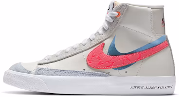 (Women) Nike Blazer Mid '77 'Cream Red Blue' DC0707-164 (Women) Nike Blazer Mid '77 'Cream Red Blue' DC0707-164