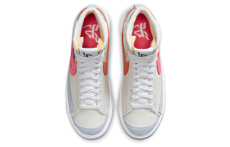 Shop (W) Nike Blazer Mid '77 'Crema Rojo Azul' DC0707-164