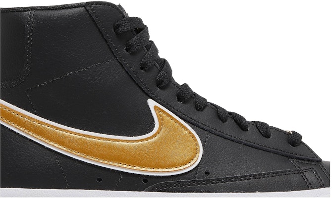 (W) 나이키 블레이저 미드 '77 블랙/골드 (Nike Blazer Mid '77 블랙/골드) DH0070-001 Order (W) 나이키 블레이저 미드 '77 블랙/골드 (Nike Blazer Mid '77 블랙/골드) DH0070-001