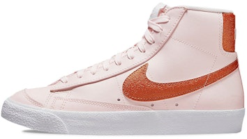 (Women) Nike Blazer Mid '77 Essential 'Pink Metallic Copper' DQ7574-600 (Women) Nike Blazer Mid '77 Essential 'Pink Metallic Copper' DQ7574-600