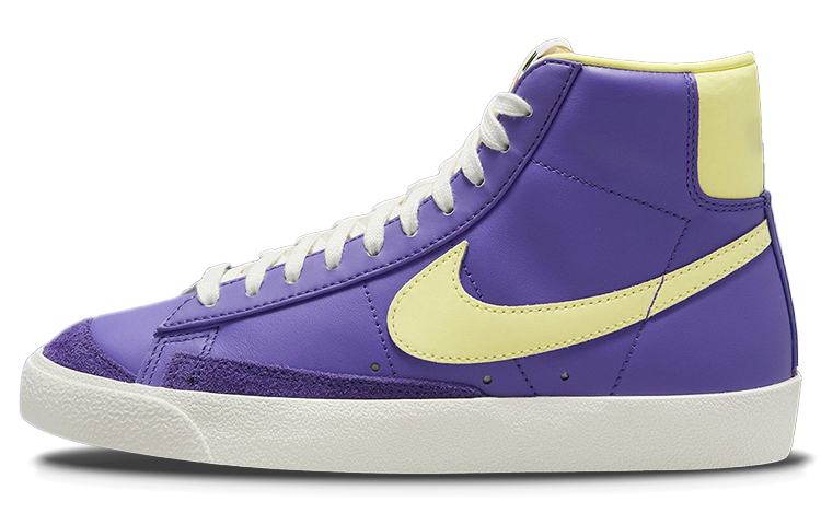 Buy 耐吉Blazer Mid 77 復古休閒 中筒 板鞋 女款 紫黃