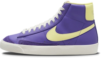 耐吉Blazer Mid 77 復古休閒 中筒 板鞋 女款 紫黃 Buy 耐吉Blazer Mid 77 復古休閒 中筒 板鞋 女款 紫黃