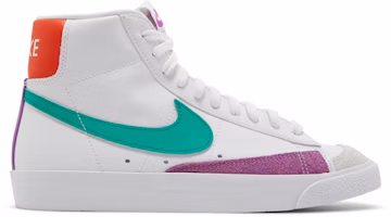 (Women) Nike Blazer Mid '77 Vintage 'White Green Fuchsia' CZ1055-123 (Women) Nike Blazer Mid '77 Vintage 'White Green Fuchsia' CZ1055-123