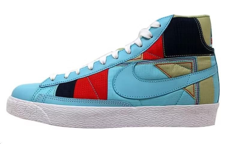 (Women) Nike Blazer Mid Premium Powder Blue/Powder Blue ‘White ‘Red 316959-441