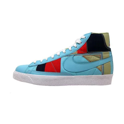 (W) Nike Blazer Mid PRM Powder Blue/Powder Blue ‘White ‘Red