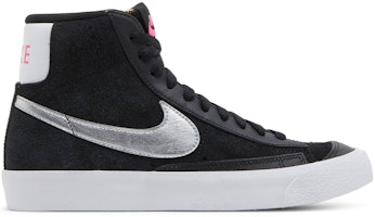 (Women) Nike Blazer Mid Vintage '77 'Black Metallic Silver' DA4283-001 (Women) Nike Blazer Mid Vintage '77 'Black Metallic Silver' DA4283-001
