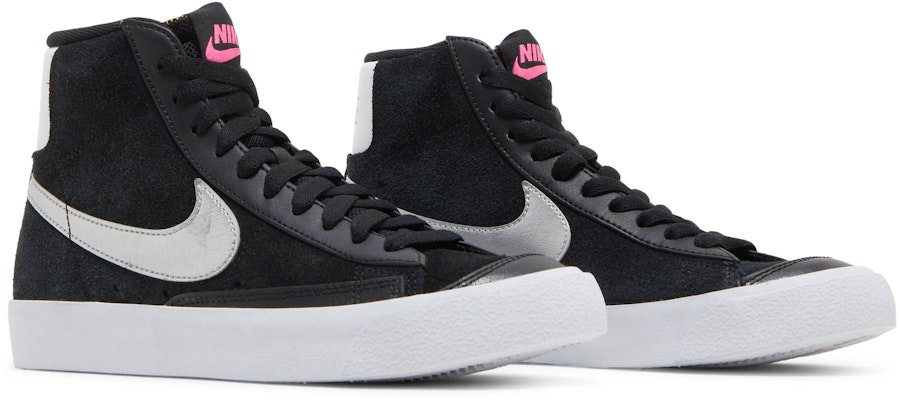 (W) Nike Blazer Mid Vintage '77 'Hitam Perak Metalik' DA4283-001 Cheap (W) Nike Blazer Mid Vintage '77 'Hitam Perak Metalik' DA4283-001