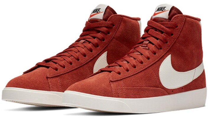 (W) Nike Blazer Mid Vintage Suede 'Merah' AV9376-600 Lookbook (W) Nike Blazer Mid Vintage Suede 'Merah' AV9376-600