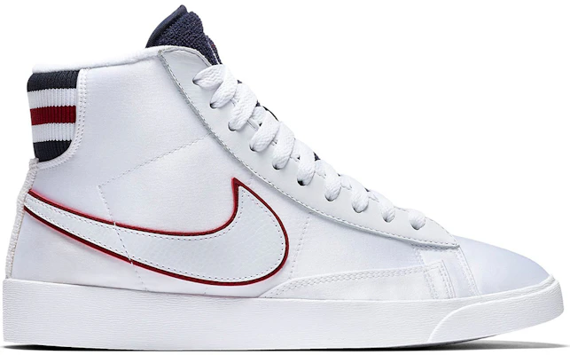 (W) Nike Blazer Mid Putih Hitam Biru Merah Crush AV9375-109 Order (W) Nike Blazer Mid Putih Hitam Biru Merah Crush AV9375-109