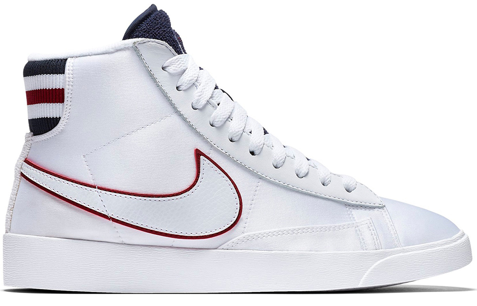 (W) Nike Blazer Mid White Blackened Blue Red Crush 圖 2