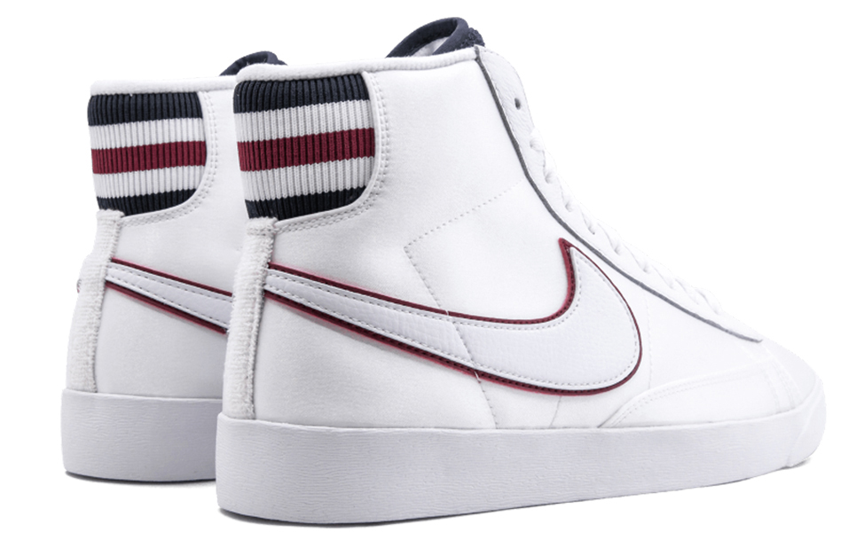 (W) Nike Blazer Mid White Blackened Blue Red Crush 圖 4
