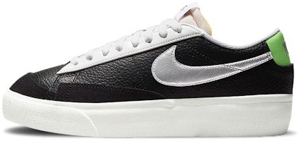 (Women) Nike Blazer Platform 'Black Metallic Silver' DN8010-001 (Women) Nike Blazer Platform 'Black Metallic Silver' DN8010-001