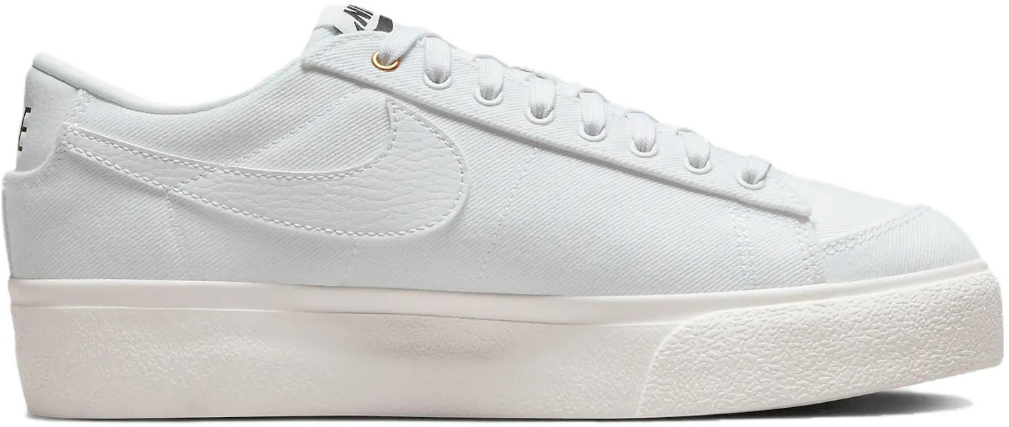 (W) Nike Blazer Plateforme Basse Toile ''Blanc'' DV7475-100 Lookbook (W) Nike Blazer Plateforme Basse Toile ''Blanc'' DV7475-100