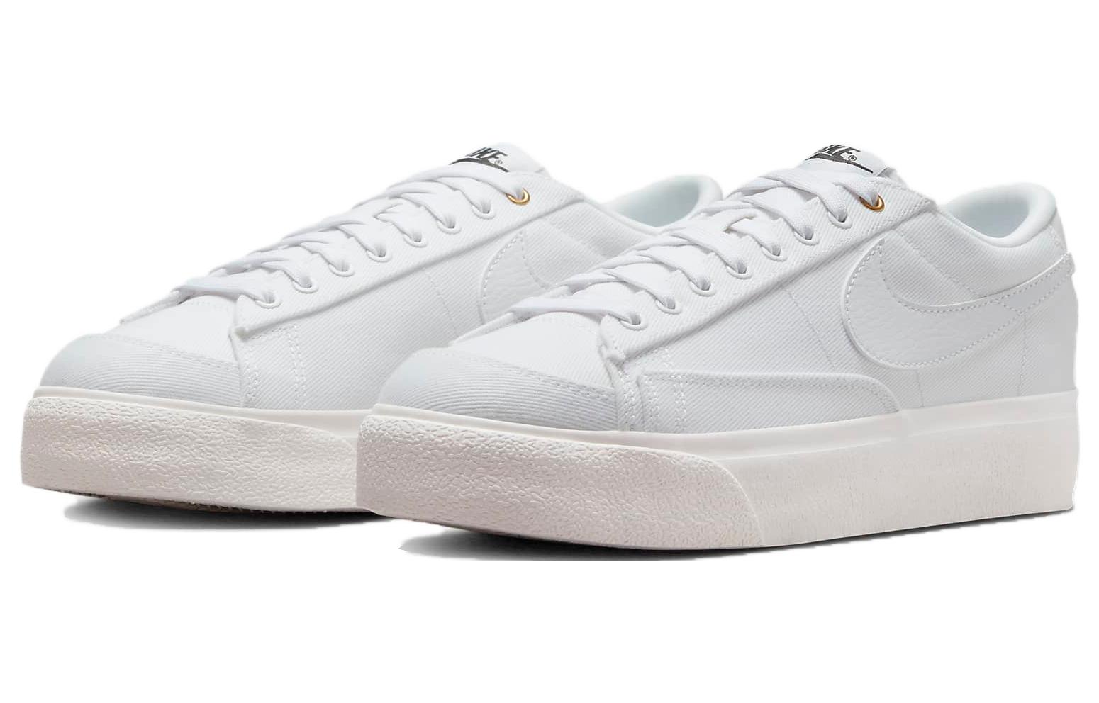 Shop (W) Nike Blazer Plateforme Basse Toile ''Blanc'' DV7475-100