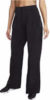 (Women) Nike Bliss Black Logo Straight-Leg Casual Pants FQ2166-010 (Women) Nike Bliss Black Logo Straight-Leg Casual Pants FQ2166-010
