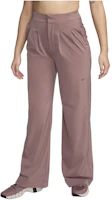 (Women) Nike Bliss Casual Straight Pants Smokey Purple Small Logo FQ2166-208 (Women) Nike Bliss Casual Straight Pants Smokey Purple Small Logo FQ2166-208