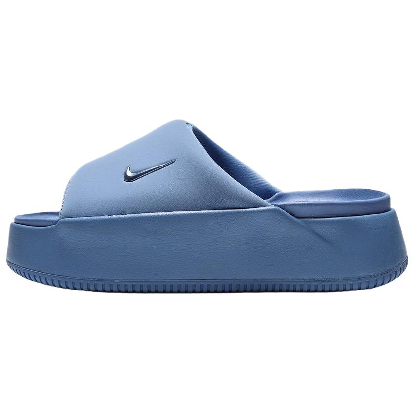 (Women) Nike Calm Elevation Slide Sandals Blue - Stylish and Comfortable. HJ5601-400