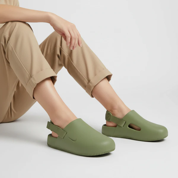 (女子)Nike Calm Mule 'Oil Green' FB2185-300 Order (女子)Nike Calm Mule 'Oil Green' FB2185-300