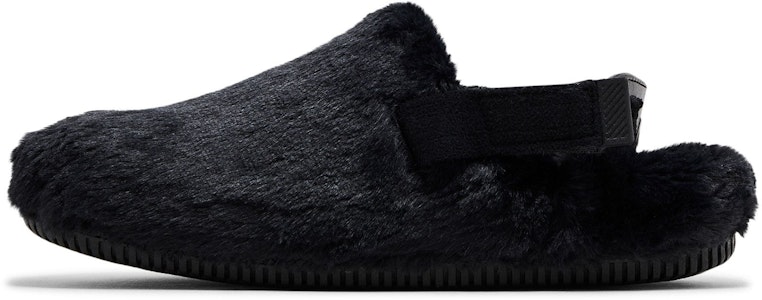 (W) Nike Calm Mule SE 'Triple Black Fur' Hitam Bulu FZ3119-001 Lookbook (W) Nike Calm Mule SE 'Triple Black Fur' Hitam Bulu FZ3119-001