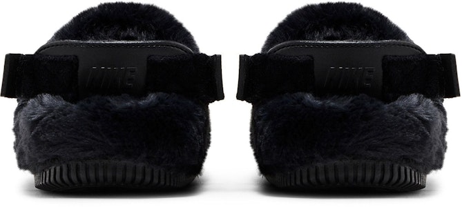 (W) Nike Calm Mule SE 'Triple Black Fur' Hitam Bulu FZ3119-001 Details for (W) Nike Calm Mule SE 'Triple Black Fur' Hitam Bulu FZ3119-001