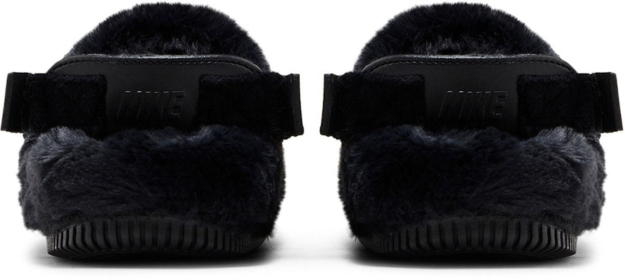 (W) Nike Calm Mule SE 'Triple Black Fur' Hitam Bulu FZ3119-001 Details for (W) Nike Calm Mule SE 'Triple Black Fur' Hitam Bulu FZ3119-001