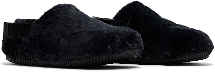 (W) Nike Calm Mule SE 'Triple Black Fur' Hitam Bulu FZ3119-001 Cheap (W) Nike Calm Mule SE 'Triple Black Fur' Hitam Bulu FZ3119-001