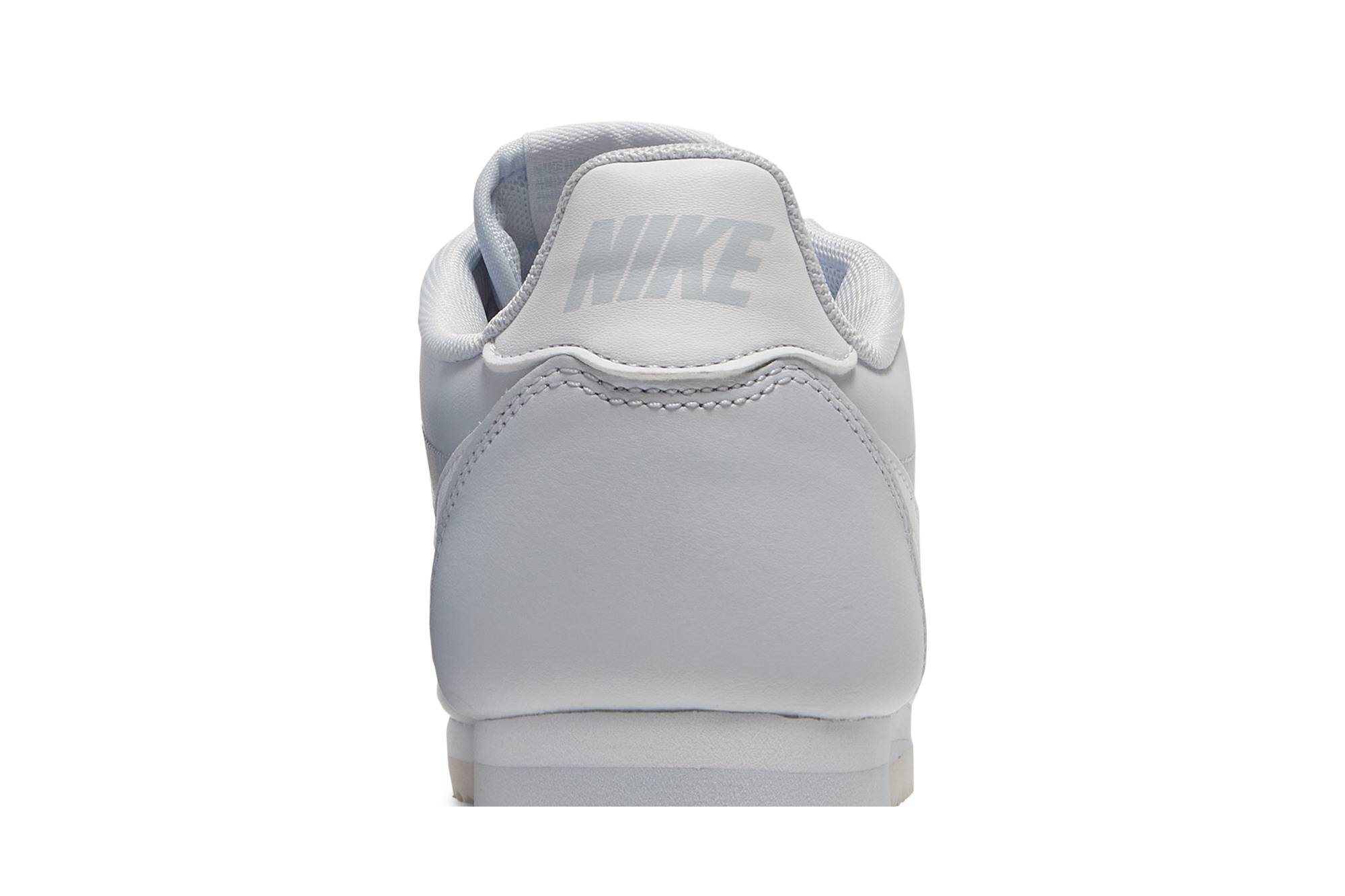 Sizing Nike Cortez 皮革復古休閒 低筒 跑步鞋 女款 足球灰