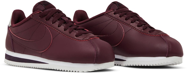 (W) Nike Classic Cortez Kulit 'Night Maroon' 807471-603 Cheap (W) Nike Classic Cortez Kulit 'Night Maroon' 807471-603