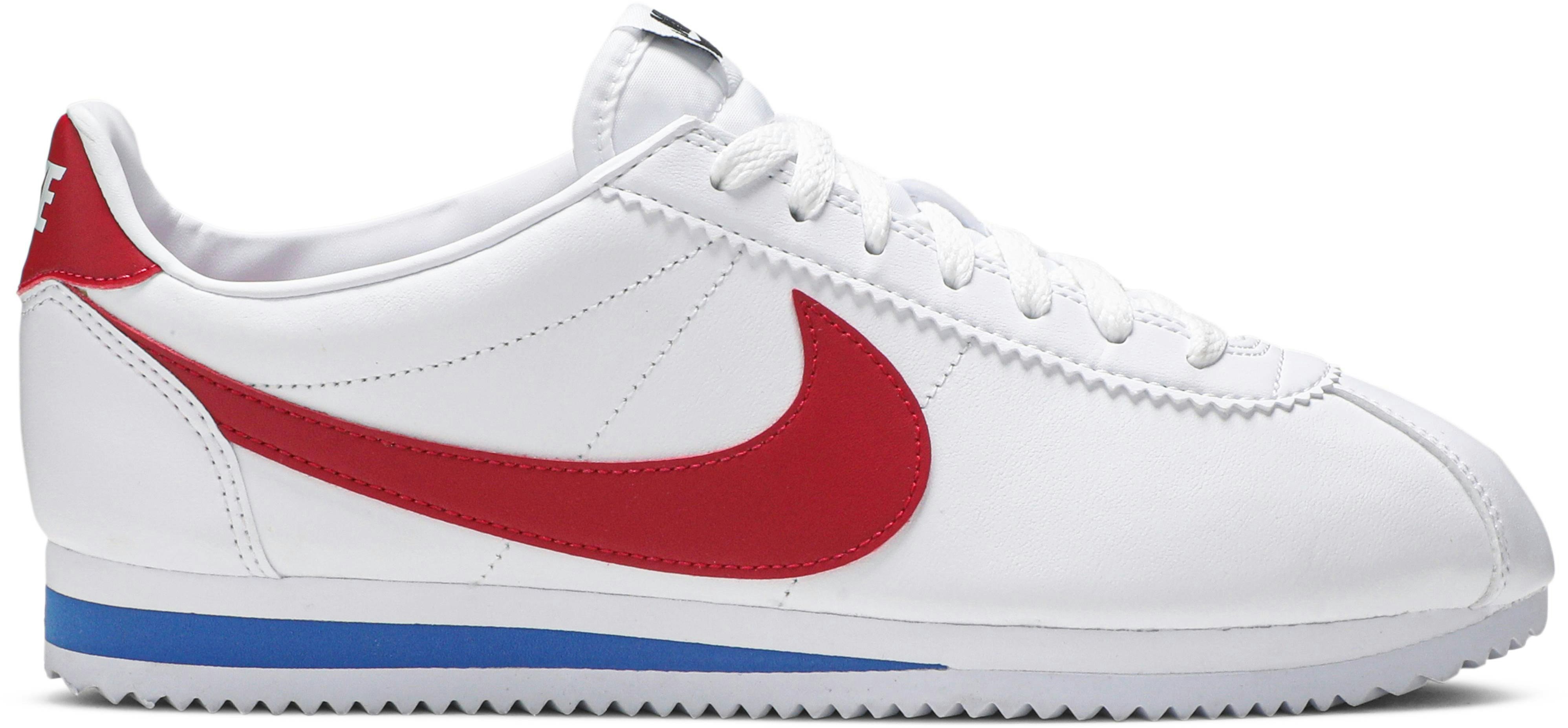 Women Nike Classic Cortez Leather White Red 807471 103 807471