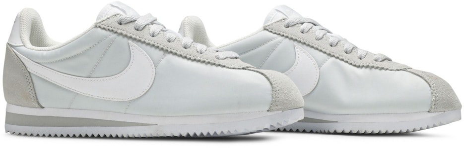 (W) Nike Classic Cortez Nylon 'Pure Platinum' Putih Perak 749864-010 Cheap (W) Nike Classic Cortez Nylon 'Pure Platinum' Putih Perak 749864-010