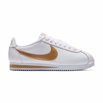 (W) Nike Classic Cortez White Metallic Gold