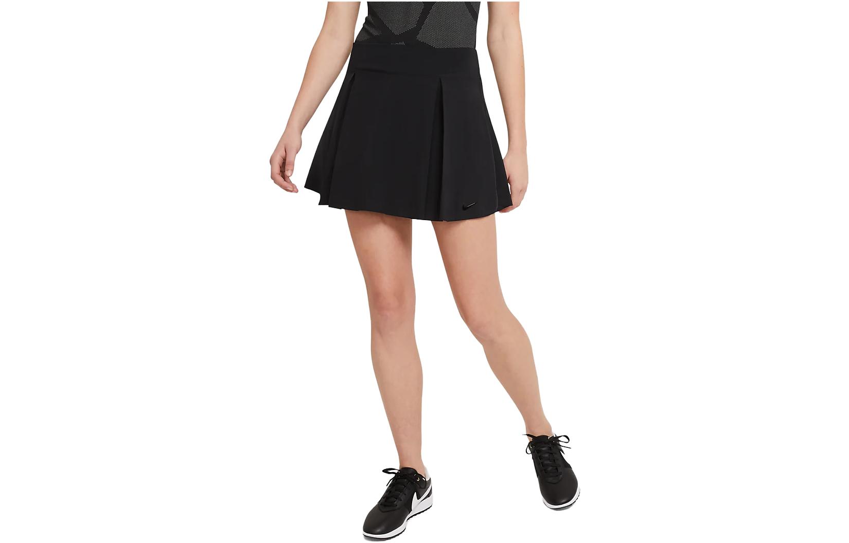 (Women) Nike Club High-Waisted Black Skirt Casual Sportswear Logo Design. DD3735-010